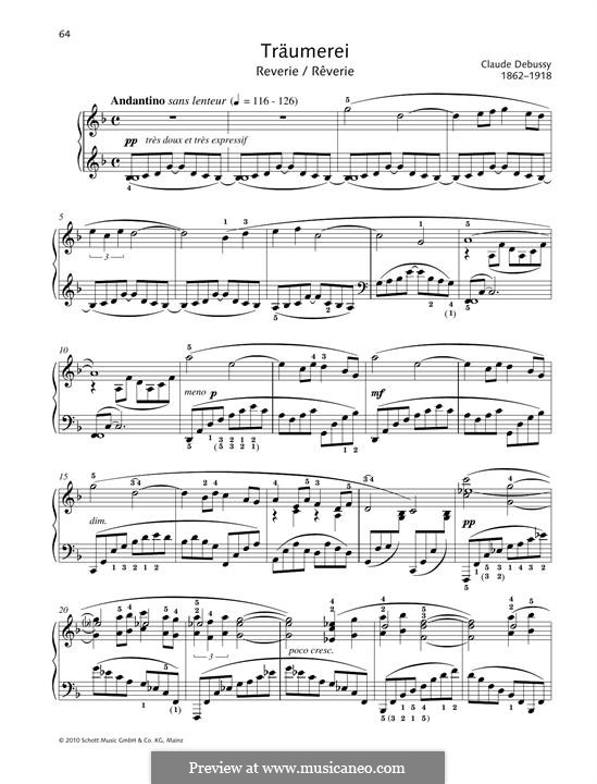Rêverie, L.68: Para Piano by Claude Debussy