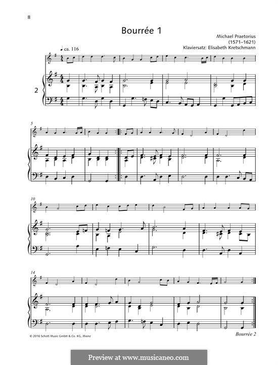 Bourree 1: Bourree 1 by Michael Praetorius