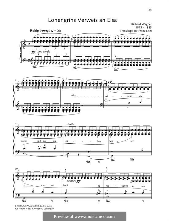 Fragments: Lohengrins Verweis an Elsa by Richard Wagner