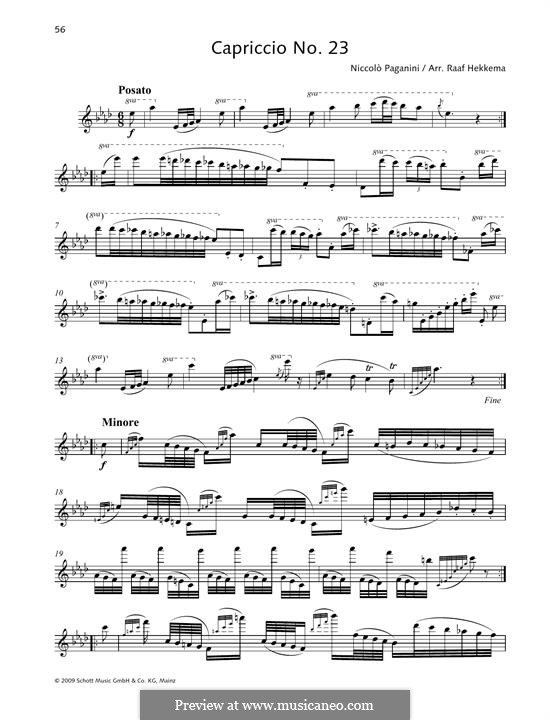 Twenty-Four Caprices, Op.1: Caprice No.23 by Niccolò Paganini