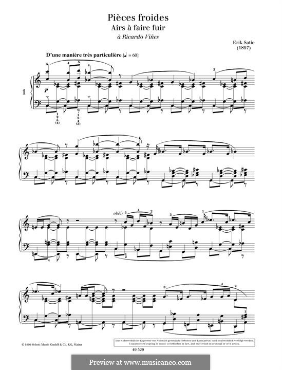 Air à faire fuir: No.1 by Erik Satie