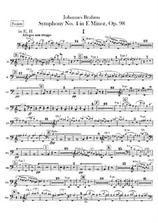 Complete set: parte percusão by Johannes Brahms