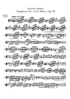 Complete set: parte viola by Johannes Brahms