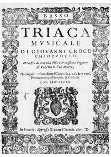 Triaca musicale: parte baixo by Giovanni Croce