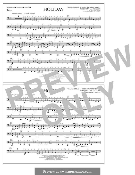 Holiday (Green Day): Tuba, partes by Billie Joe Armstrong, Tré Cool, Michael Pritchard