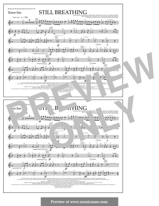 Still Breathing (Green Day): Tenor Sax part by Billie Joe Armstrong