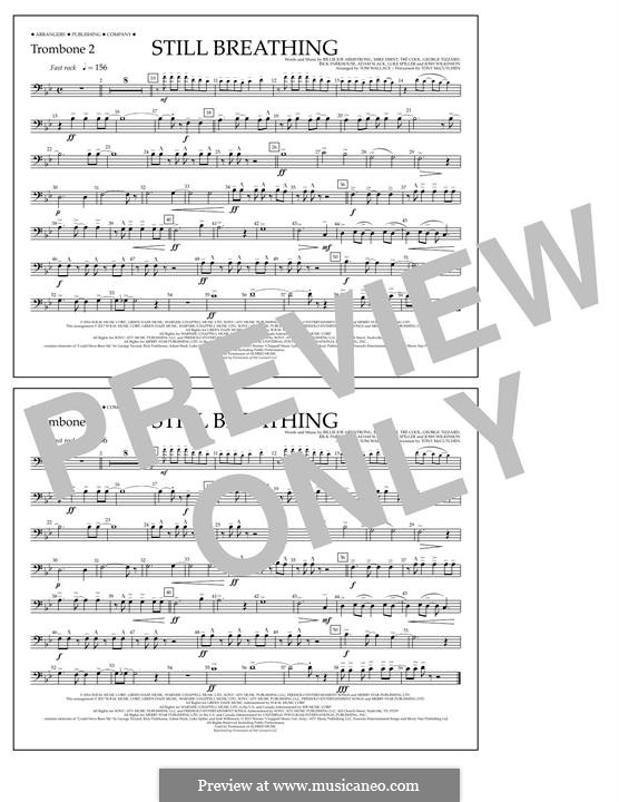 Still Breathing (Green Day): Trombone 2 part by Billie Joe Armstrong