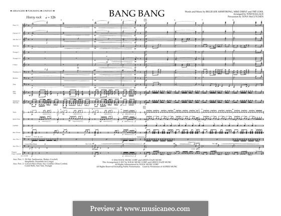Bang Bang (Green Day): partitura completa by Billie Joe Armstrong, Tré Cool, Mike Dirnt