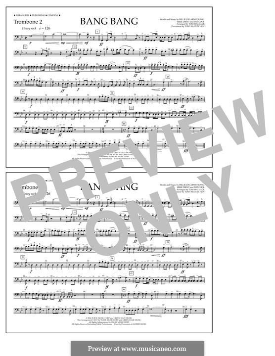 Bang Bang (Green Day): Trombone 2 part by Billie Joe Armstrong, Tré Cool, Mike Dirnt