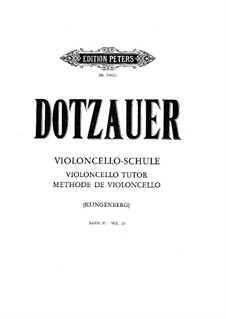 Cello Method: book III by Friedrich Dotzauer