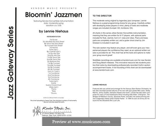 Bloomin' Jazzmen: partitura completa by Lennie Niehaus