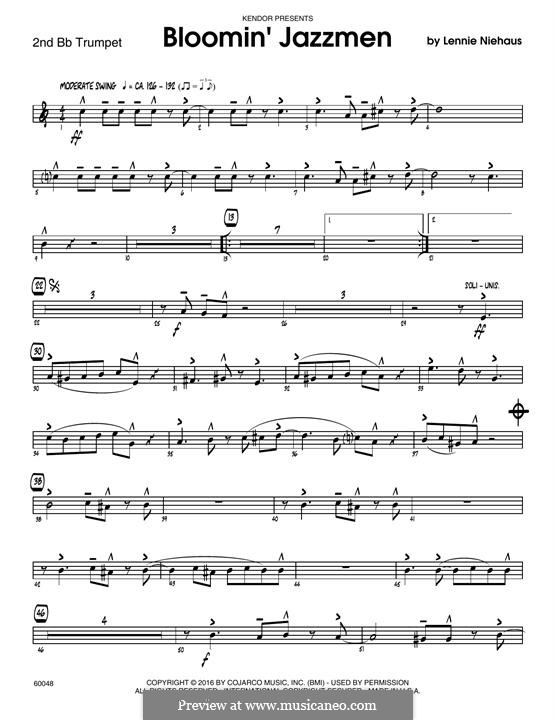 Bloomin' Jazzmen: 2nd Bb Trumpet part by Lennie Niehaus