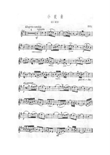 Les millions d'Arlequin: Serenade, for Violin and Piano – Violin Part by Riccardo Drigo
