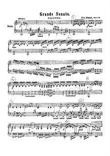 Grand Sonata for Piano Four Hands, Op.48 Craw 186: Grand Sonata for Piano Four Hands by Jan Ladislav Dussek