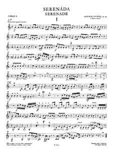 Serenade in D Minor, B.77 Op.44: trompa parte II by Antonín Dvořák
