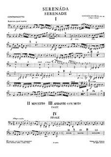 Serenade in D Minor, B.77 Op.44: contrafagote e piano by Antonín Dvořák