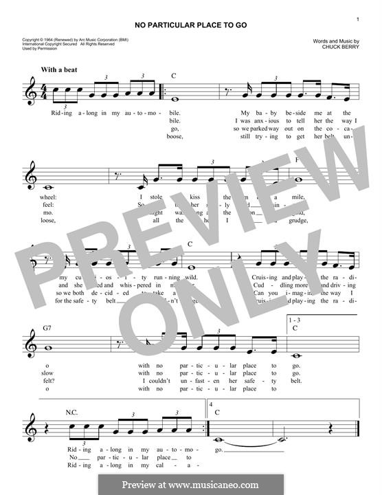 No Particular Place To Go por C. Berry - Partituras on musicaNeo