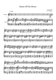 Dance of the Hours: para trompeta e piano by Amilcare Ponchielli