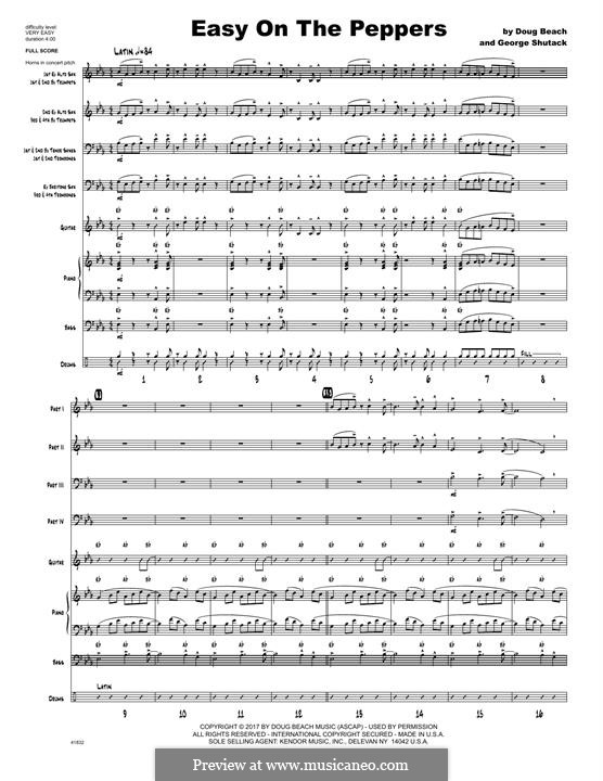 Easy on The Peppers: partitura completa by Doug Beach