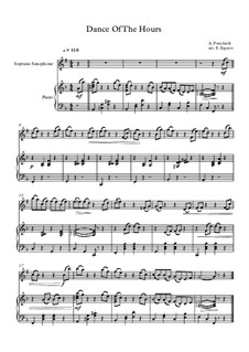 Dance of the Hours: For soprano saxophone and piano by Amilcare Ponchielli