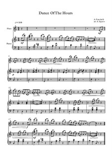 Dance of the Hours: para flauta e piano by Amilcare Ponchielli