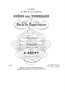 Fantasia on Themes from 'Lucie de Lamermoor' by Donizetti, Op.5: Parte de solo by Alexandre Joseph Artôt