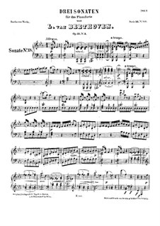 Sonata for Piano No.18 'The Hunt', Op.31 No.3: For a single performer by Ludwig van Beethoven