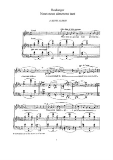 Nous nous aimerons tant: Nous nous aimerons tant by Lili Boulanger