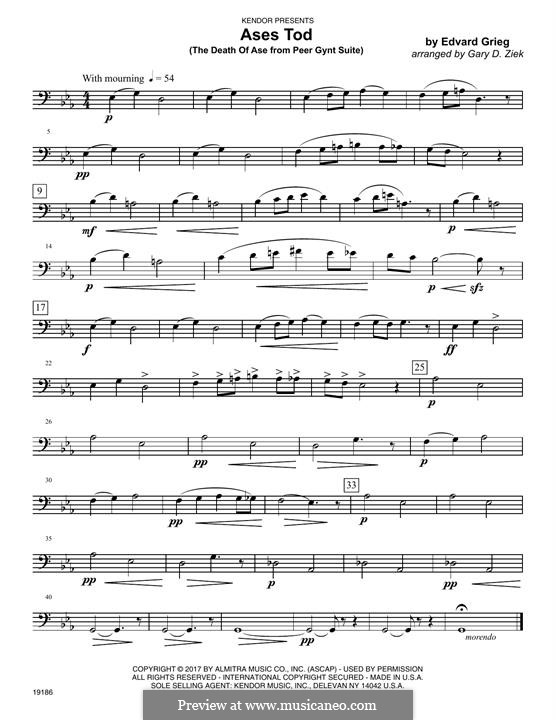 Classics for Brass Quintet: parte trombone by Edvard Grieg