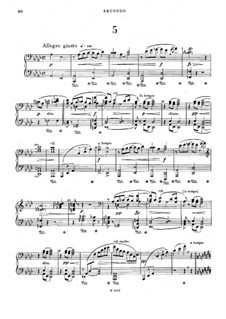 Legends for Piano Four Hands, B.117 Op.59: No.5 in A Flat Major by Antonín Dvořák