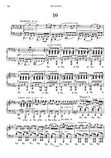 Legends for Piano Four Hands, B.117 Op.59: No.10 in B Flat Major by Antonín Dvořák