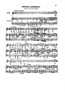 Elverskud (Elf-King's Daughter), Op.30: Romance, for Voice and Piano by Niels Wilhelm Gade