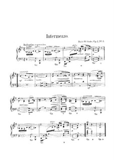 Rebus. Intermezzo in G Major, Op.2a No.2: Rebus. Intermezzo in G Major by Niels Wilhelm Gade