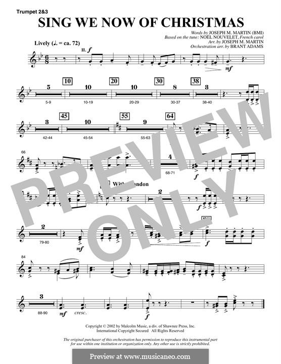 Choir Instrumental Pak version by Joseph M. Martin: Bb Trumpet 2,3 part by folklore
