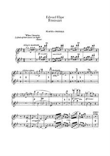 Froissart, Op.19: parte flauta by Edward Elgar