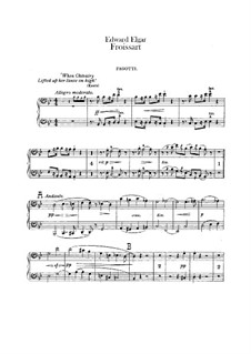 Froissart, Op.19: parte fagotes by Edward Elgar