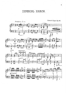 Imperial March, Op.32: Para Piano by Edward Elgar