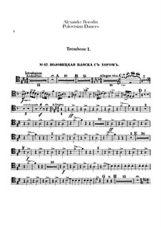 Polovtsian Dances: parte de trombones e tubas by Alexander Borodin