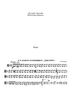Polovtsian Dances: parte viola by Alexander Borodin