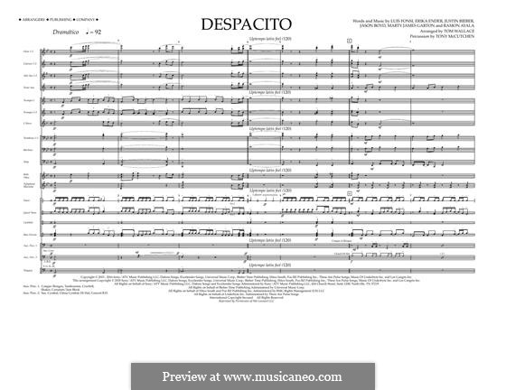 Marching Band version: partitura completa by Luis Fonsi, Erika Ender, Ramon Ayala