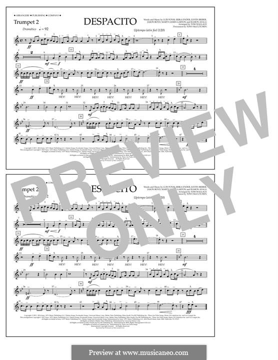Marching Band version: Trumpet 2 part by Luis Fonsi, Erika Ender, Ramon Ayala