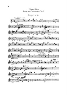 March No.3 : parte Trompete e cornetas by Edward Elgar