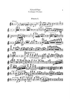 Cockaigne (In London Town), Op.40: parte de flautas by Edward Elgar