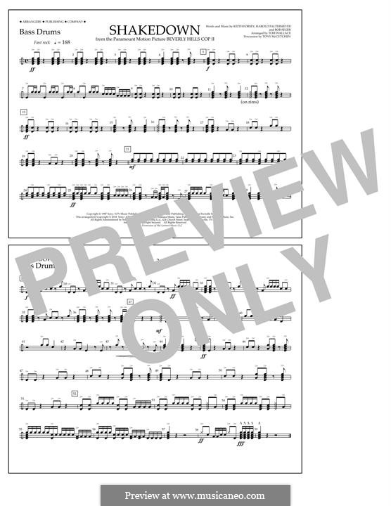 Shakedown (from Beverly Hills Cop II): Bass Drums part by Harold Faltermeyer, Keith Forsey