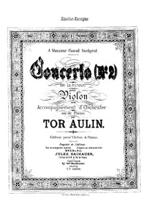 Violin Concerto No.2 in A Minor, Op.11: para violino by Tor Aulin