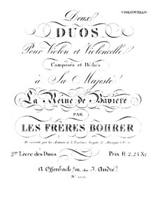 Two Duos for Violin and Cello: parte violoncelo by Antoine Bohrer