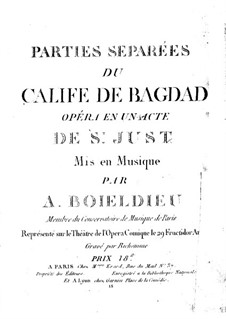 Le calife de Bagdad: Parte contrabaixo by Adrien Boieldieu