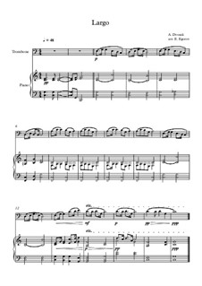 Movement II (Largo): para trombone e piano by Antonín Dvořák