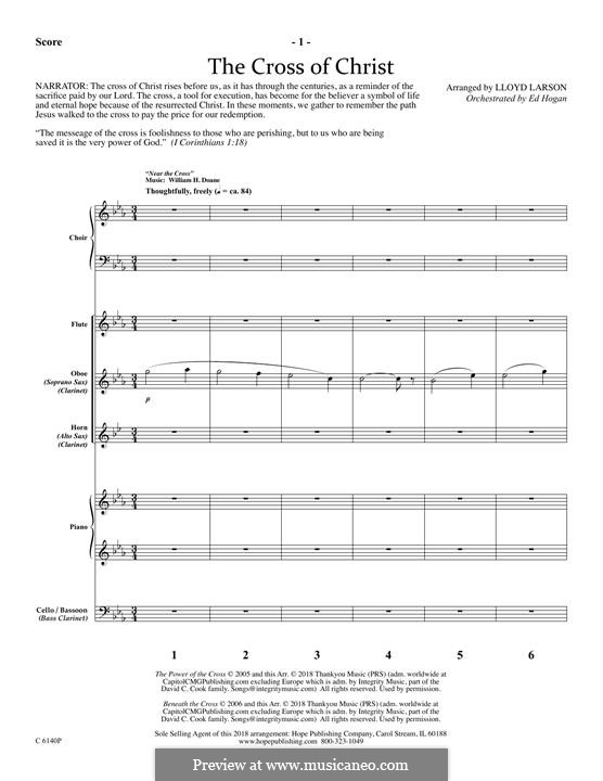 The Cross of Christ: partitura completa by William Howard Doane