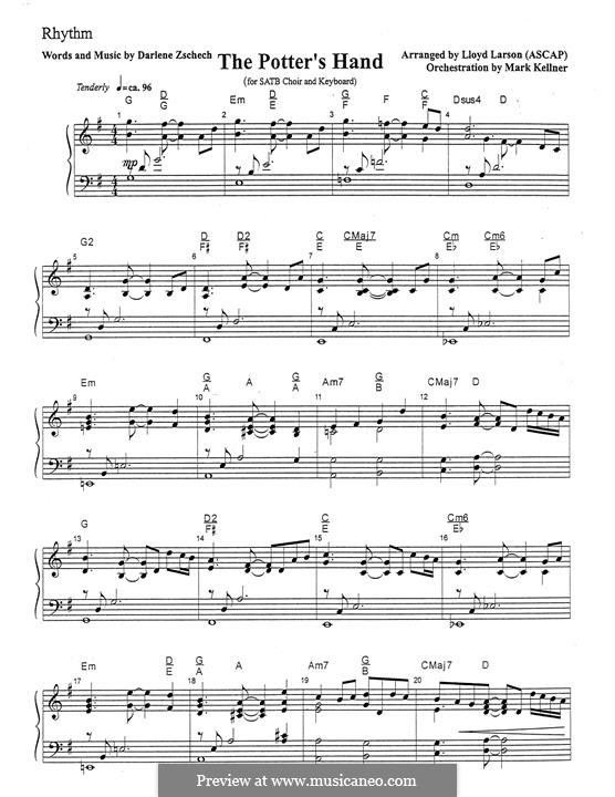 The Potter's Hand por D. Zschech Partituras on músicaNeo